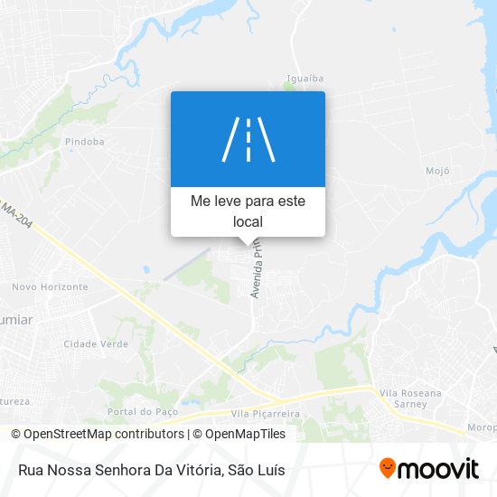 Rua Nossa Senhora Da Vitória mapa