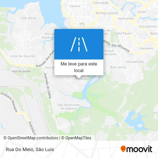 Rua Do Meio mapa