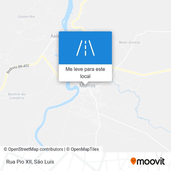 Rua Pio XII mapa