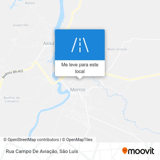 Rua Campo De Aviação mapa