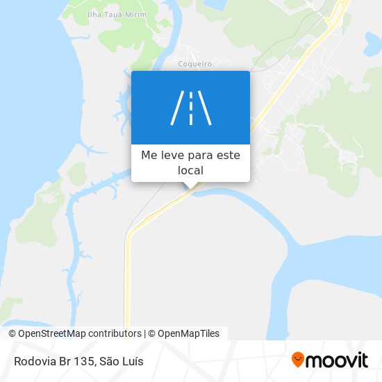 Rodovia Br 135 mapa