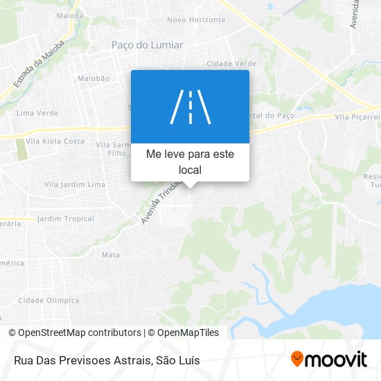 Rua Das Previsoes Astrais mapa