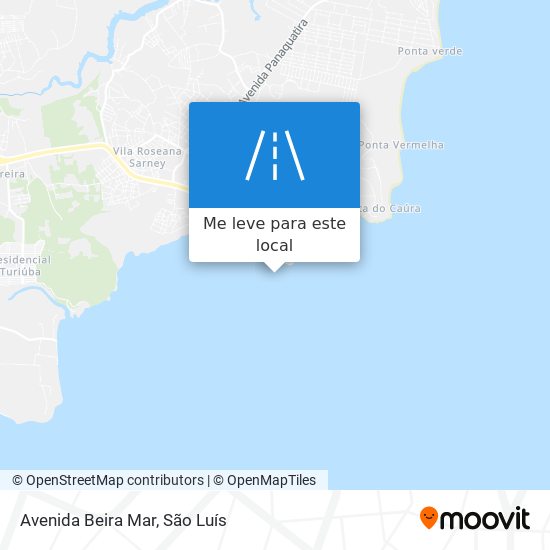 Avenida Beira Mar mapa