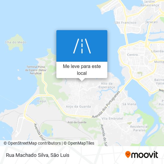 Rua Machado Silva mapa