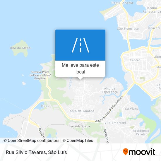 Rua Silvio Taváres mapa
