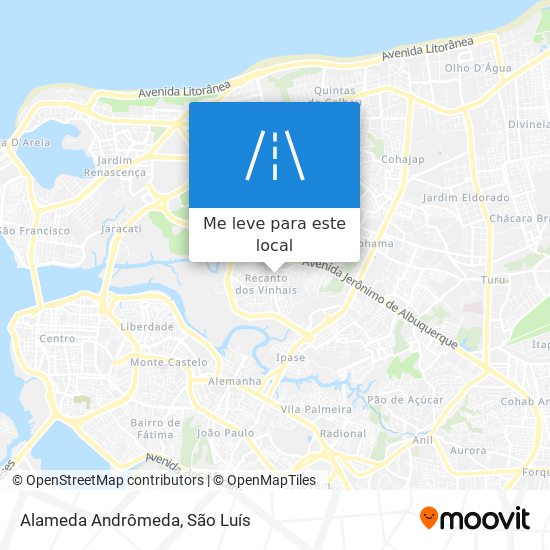 Alameda Andrômeda mapa