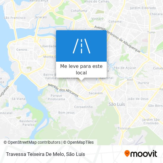 Travessa Teixeira De Melo mapa