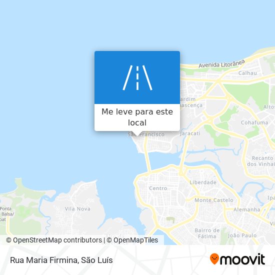 Rua Maria Firmina mapa