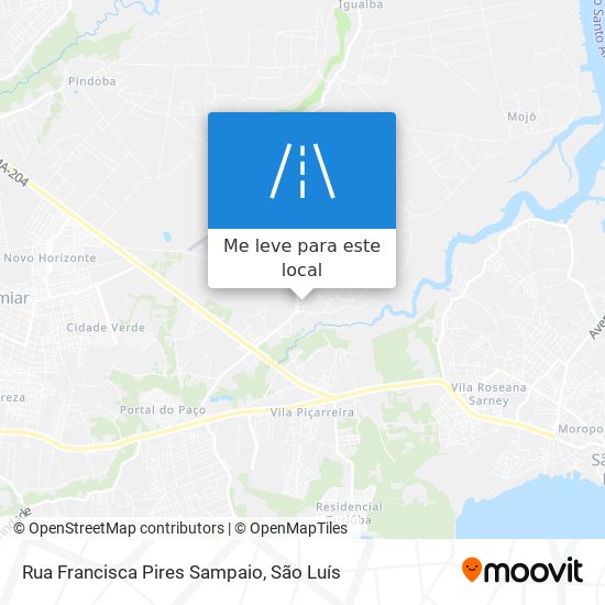 Rua Francisca Pires Sampaio mapa