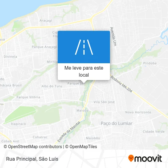 Rua Principal mapa