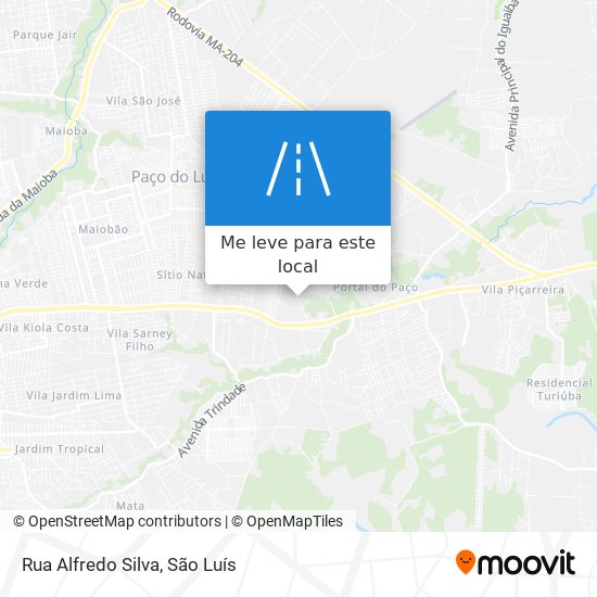 Rua Alfredo Silva mapa