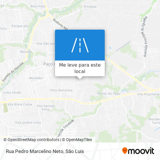 Rua Pedro Marcelino Neto mapa