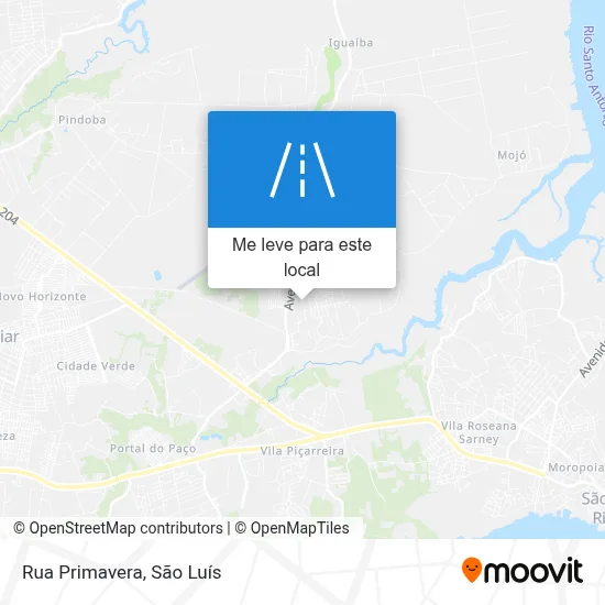 Rua Primavera mapa