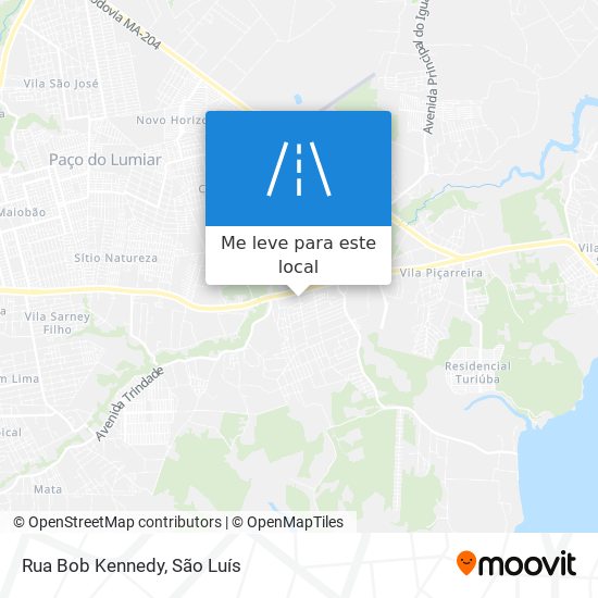 Rua Bob Kennedy mapa