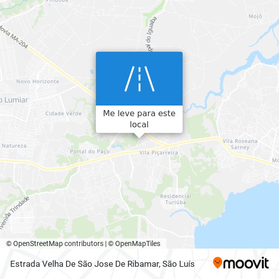 Estrada Velha De São Jose De Ribamar mapa