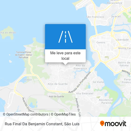 Rua Final Da Benjamin Constant mapa