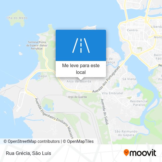 Rua Grécia mapa