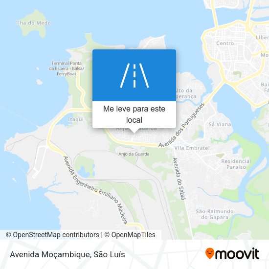 Avenida Moçambique mapa