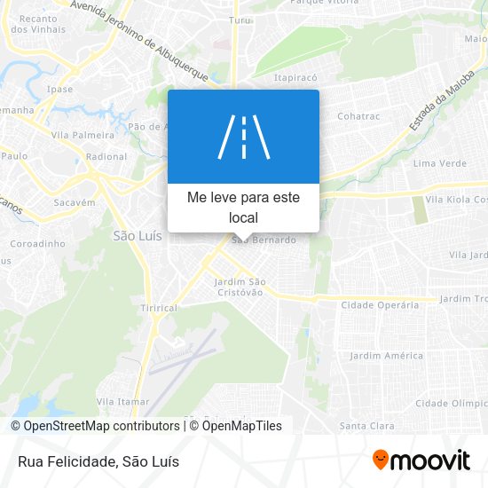 Rua Felicidade mapa