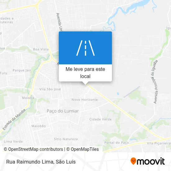 Rua Raimundo Lima mapa