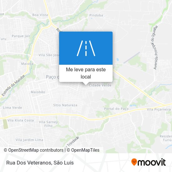 Rua Dos Veteranos mapa