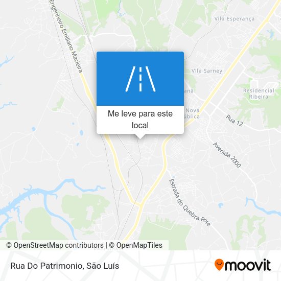 Rua Do Patrimonio mapa