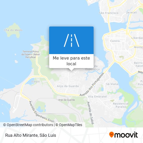 Rua Alto Mirante mapa