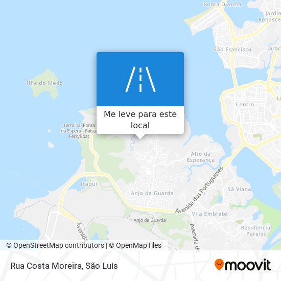 Rua Costa Moreira mapa