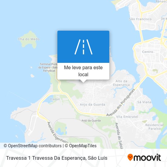 Travessa 1 Travessa Da Esperança mapa
