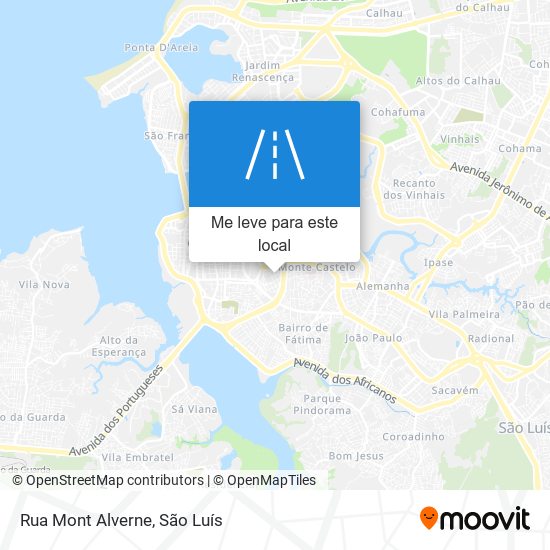 Rua Mont Alverne mapa