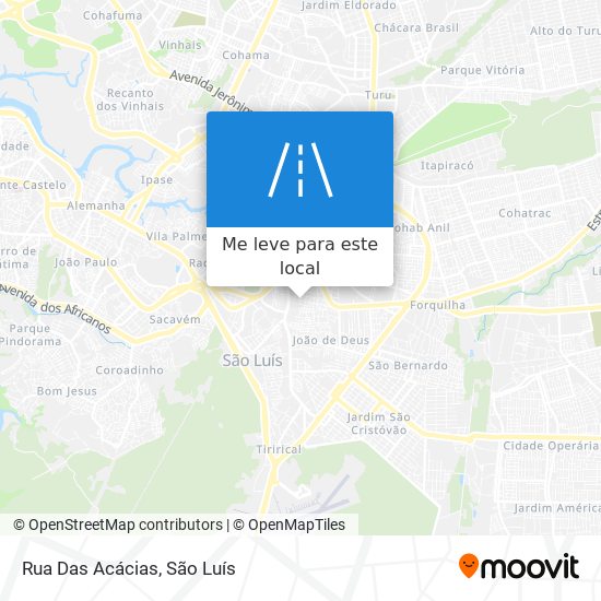 Rua Das Acácias mapa