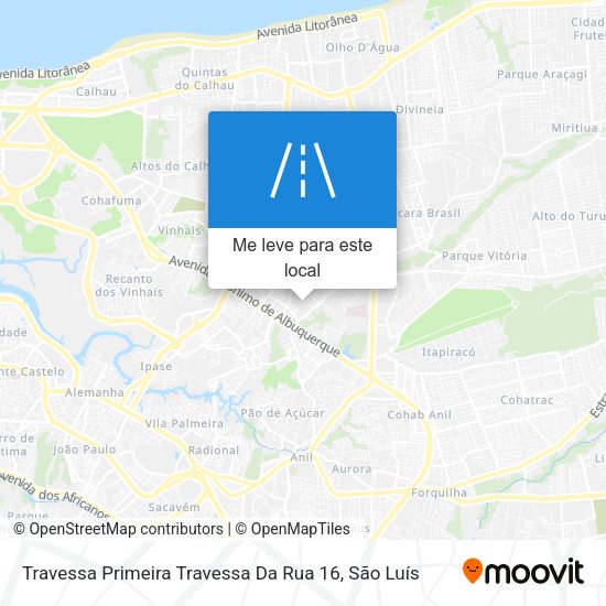 Travessa Primeira Travessa Da Rua 16 mapa