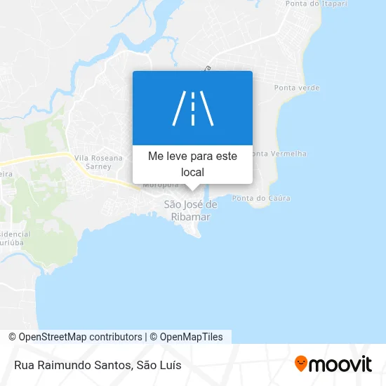Rua Raimundo Santos mapa