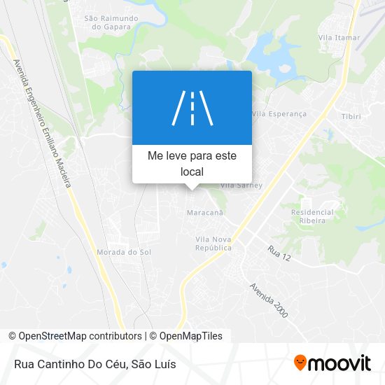 Rua Cantinho Do Céu mapa