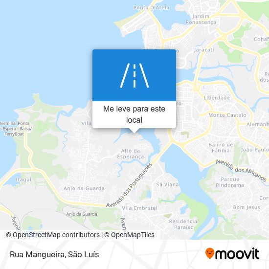 Rua Mangueira mapa