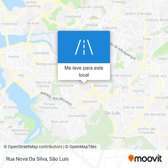 Rua Nova Da Silva mapa