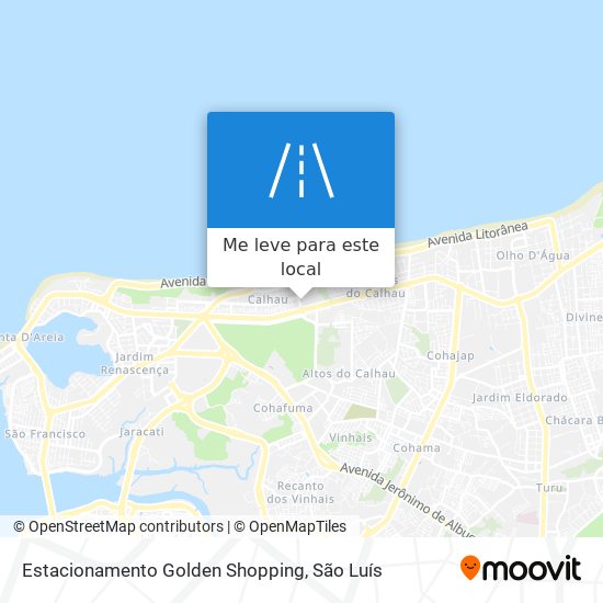 Estacionamento Golden Shopping mapa