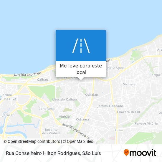 Rua Conselheiro Hilton Rodrigues mapa