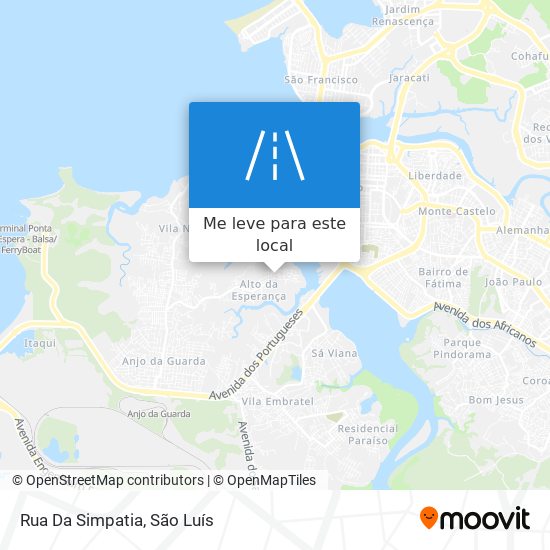 Rua Da Simpatia mapa