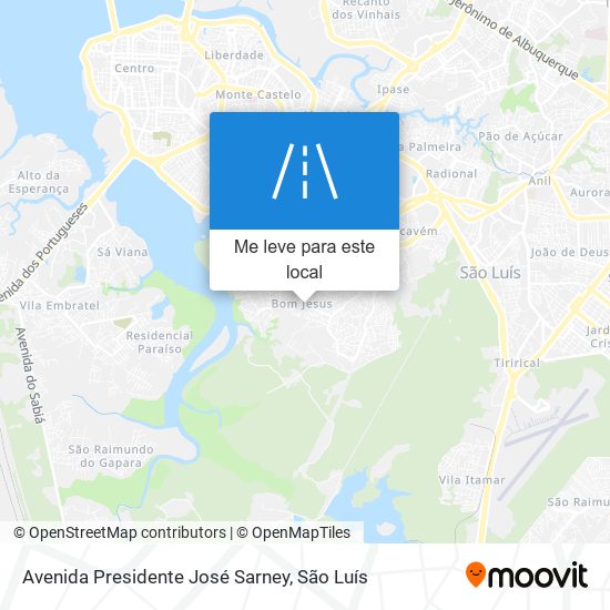 Avenida Presidente José Sarney mapa