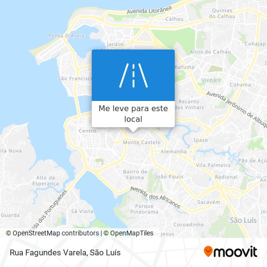 Rua Fagundes Varela mapa