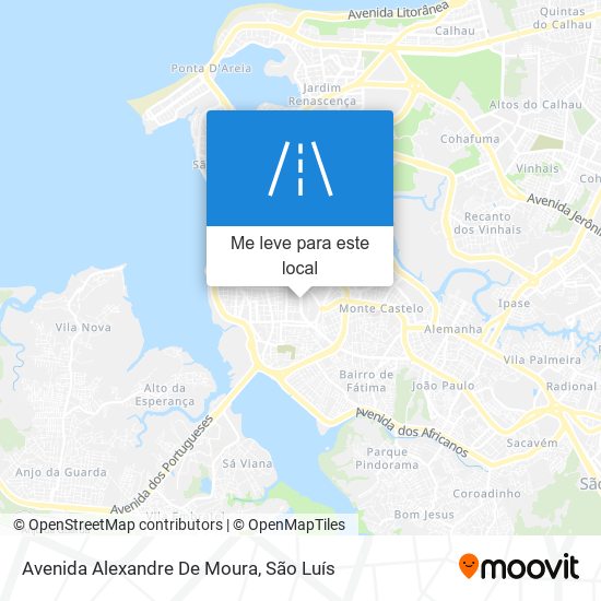 Avenida Alexandre De Moura mapa