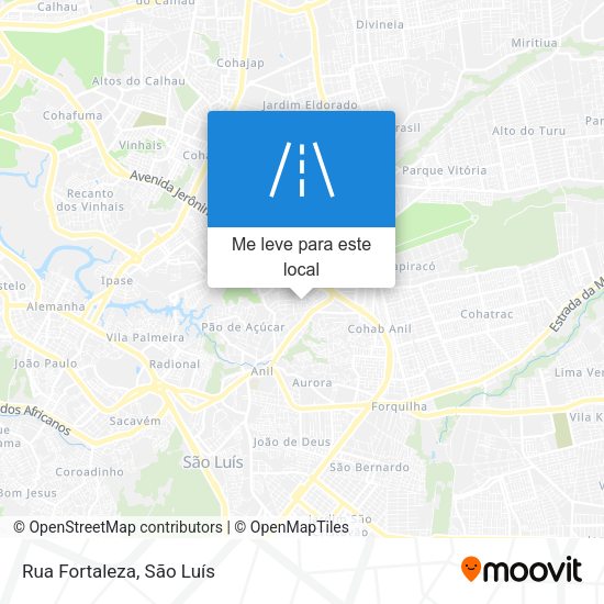 Rua Fortaleza mapa