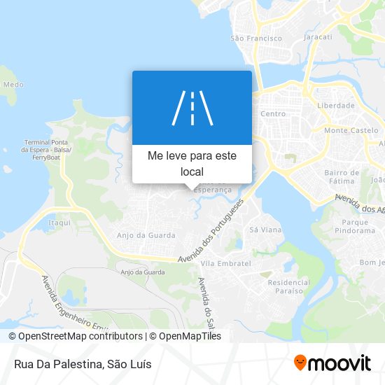 Rua Da Palestina mapa