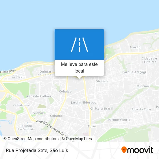 Rua Projetada Sete mapa