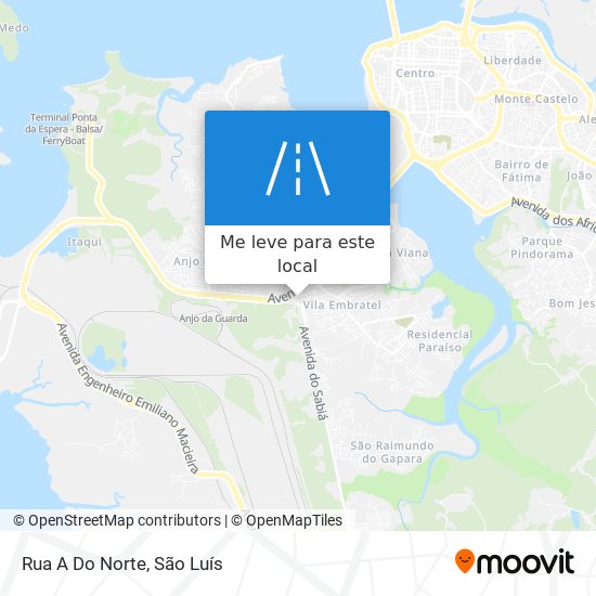 Rua A Do Norte mapa