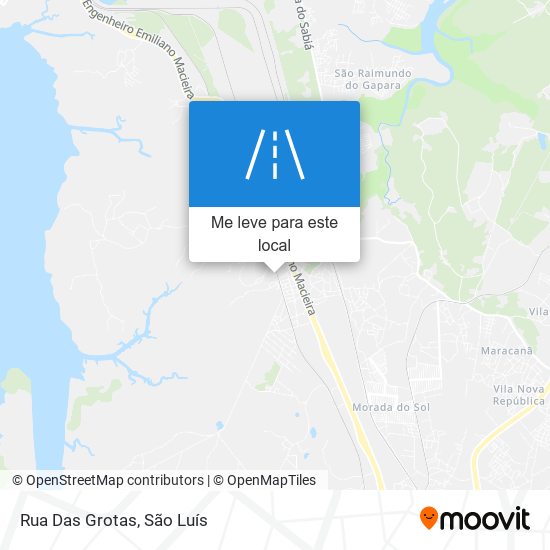 Rua Das Grotas mapa