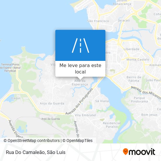 Rua Do Camaleão mapa