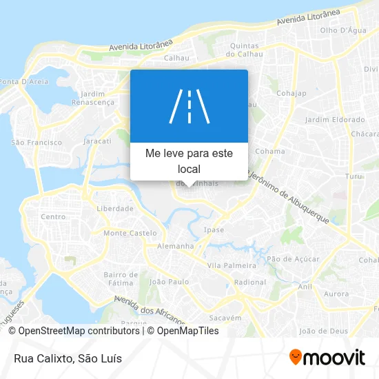 Rua Calixto mapa