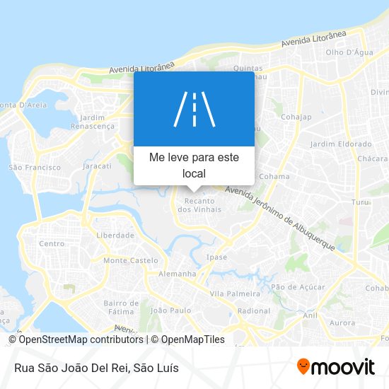 Rua São João Del Rei mapa